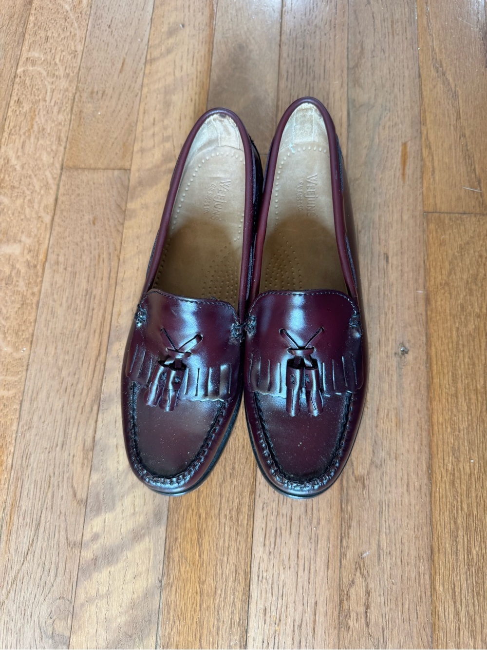 G.H. Bass Weejun’s Burgundy Kiltie Tassel Loafers